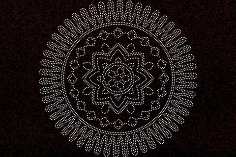 Mandala Rhinestone Template SVG Ethnic Touch 