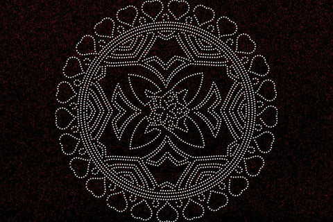 Mandala Rhinestone Template SVG Ethnic Touch 