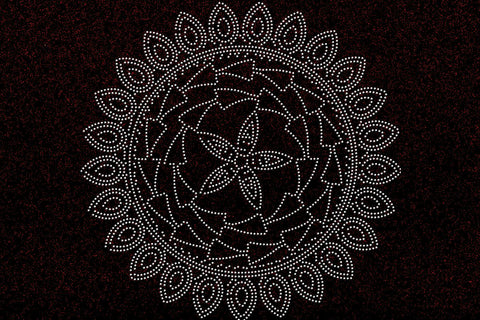 Mandala Rhinestone Template SVG Ethnic Touch 