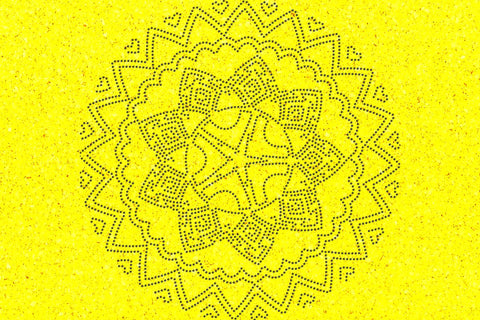 Mandala Rhinestone Template SVG Ethnic Touch 