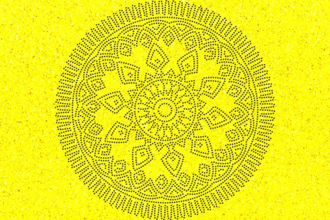 Mandala Rhinestone Template SVG Ethnic Touch 