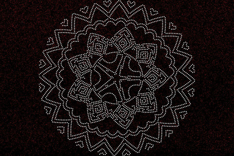 Mandala Rhinestone Template SVG Ethnic Touch 
