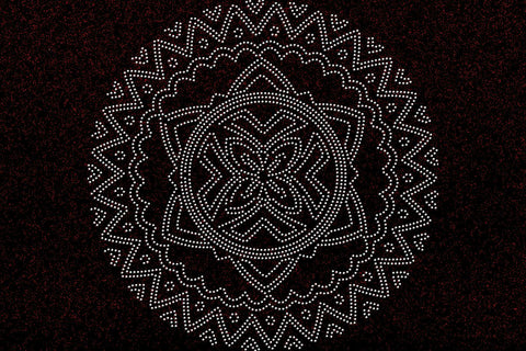 Mandala Rhinestone Template SVG Ethnic Touch 