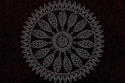Mandala Rhinestone Template SVG Ethnic Touch 