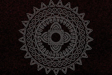 Mandala Rhinestone Template SVG Ethnic Touch 