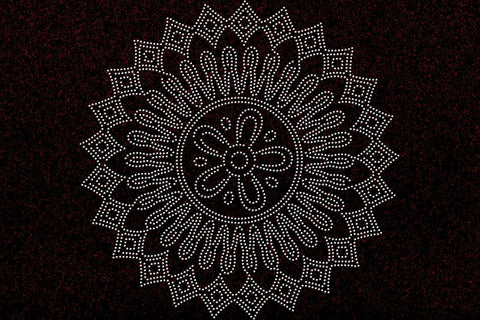 Mandala Rhinestone Template SVG Ethnic Touch 