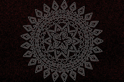 Mandala Rhinestone Template SVG Ethnic Touch 