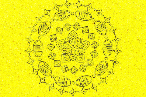 Mandala Rhinestone Template SVG Ethnic Touch 