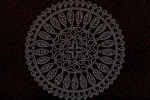 Mandala Rhinestone Template SVG Ethnic Touch 