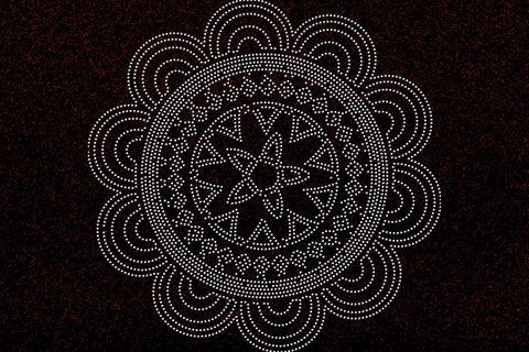 Mandala Rhinestone Template SVG Ethnic Touch 