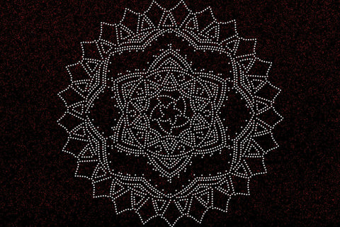 Mandala Rhinestone Template SVG Ethnic Touch 