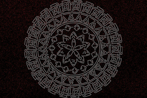 Mandala Rhinestone Template SVG Ethnic Touch 