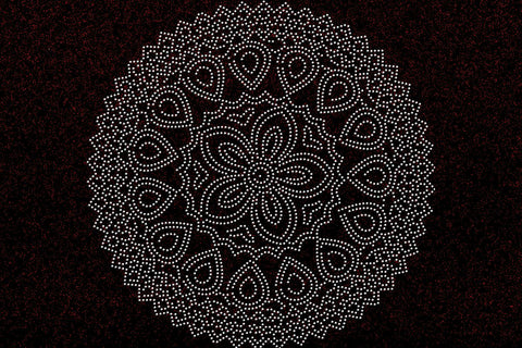 Mandala Rhinestone Template SVG Ethnic Touch 