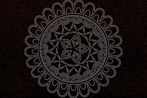 Mandala Rhinestone Template SVG Ethnic Touch 