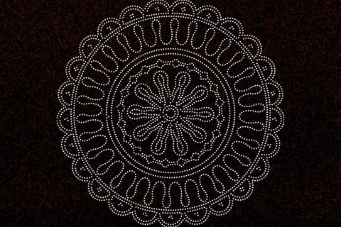 Mandala Rhinestone Template SVG Ethnic Touch 