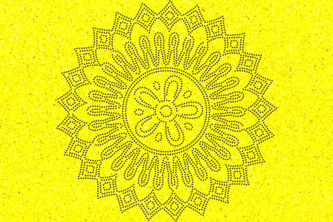 Mandala Rhinestone Template SVG Ethnic Touch 