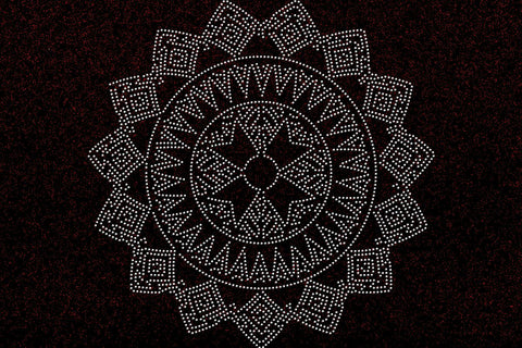 Mandala Rhinestone Template SVG Ethnic Touch 