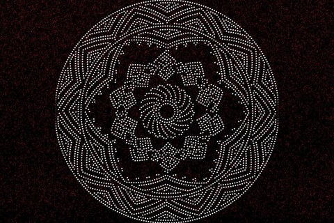 Mandala Rhinestone Template SVG Ethnic Touch 