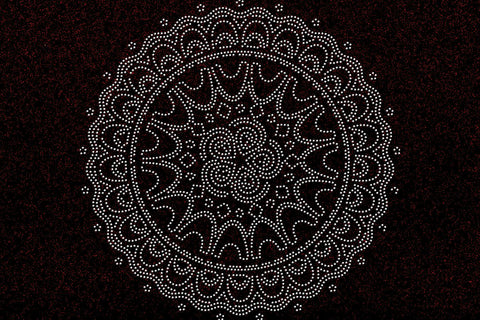 Mandala Rhinestone Template SVG Ethnic Touch 