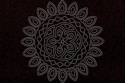 Mandala Rhinestone Template SVG Ethnic Touch 