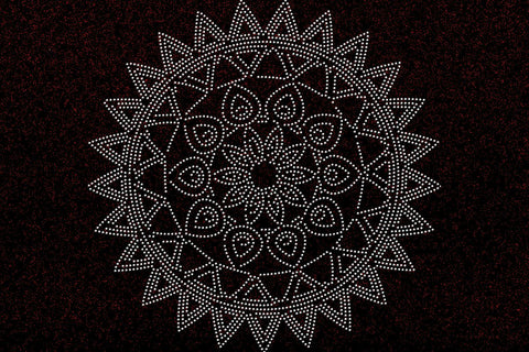 Mandala Rhinestone Template SVG Ethnic Touch 