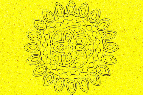 Mandala Rhinestone Template SVG Ethnic Touch 