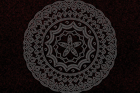 Mandala Rhinestone Template SVG Ethnic Touch 