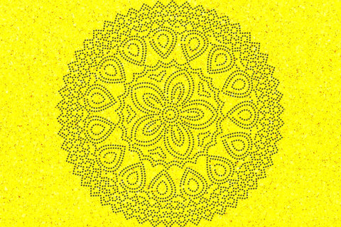 Mandala Rhinestone Template SVG Ethnic Touch 