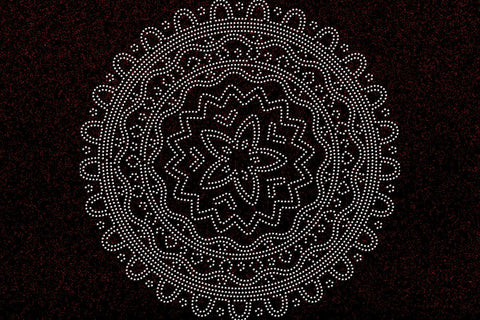 Mandala Rhinestone Template SVG Ethnic Touch 