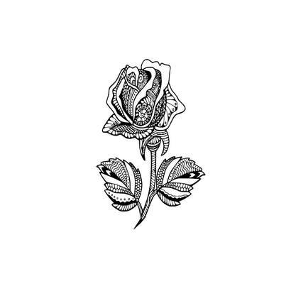 Mandala Rose SVG PNG Download Vector Cut File, Cricut, Rose Svg Flower, simple rose svg, Rose Clip art download cricut svg, mandala svg, SVG Whitetailcrafts 