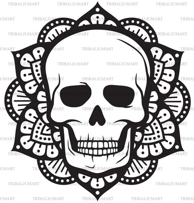 Mandala skull (Boho design) SVG TribaliumArtSF 