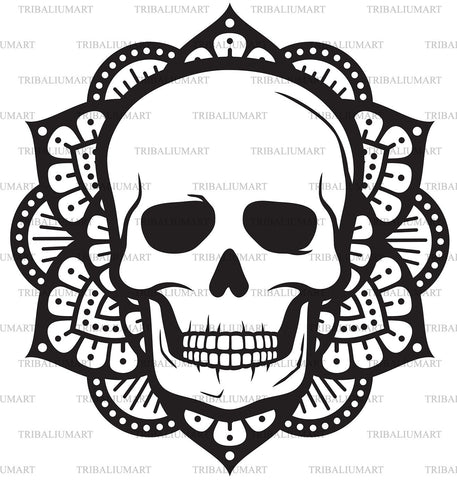 Mandala skull (Boho design) SVG TribaliumArtSF 