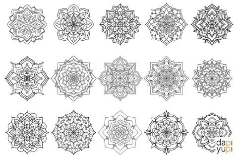 Mandala SVG Bundle, Gold Mandalas SVG dapiyupi store 