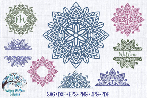 Mandala SVG Bundle SVG Wispy Willow Designs 