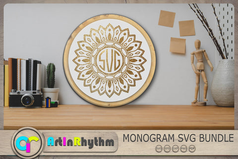 Mandala Svg Bundle, Zentangle Monograms Svg, Circle Monograms Svg SVG Artinrhythm shop 