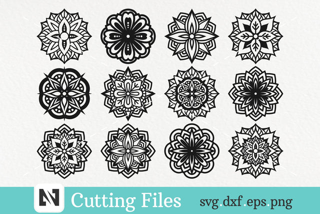 Mandala Svg Bundle, Zentangle Svg Bundle, Floral Mandala Svg SVG Pinoyart Kreatib 