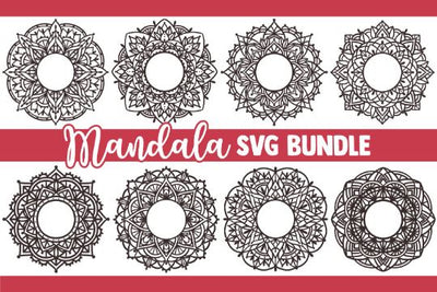 Mandala SVG Bundle, zentangle svg, mandala monogram svg, circle monogram svg, monogram frame svg, floralmonogram svg, svg files for cricut SVG James 
