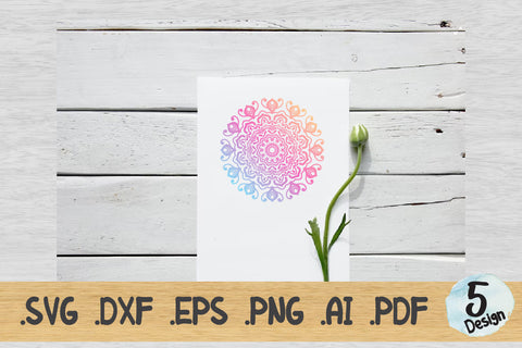 Mandala SVG Collection, Cut File Mandala design dxf SVG artnoy 