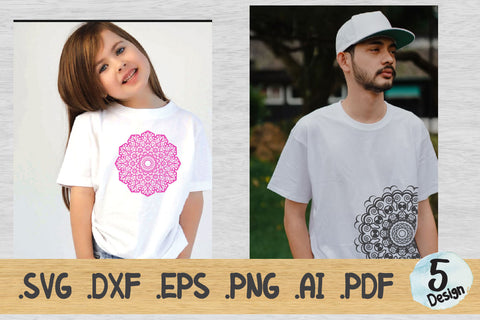 Mandala SVG Collection, Cut File Mandala design dxf SVG artnoy 