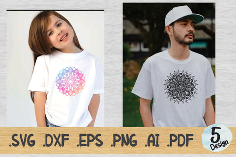 Mandala SVG Collection, Cut File Mandala design dxf SVG artnoy 