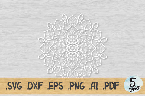 Mandala SVG Collection, Cut File Mandala design dxf SVG artnoy 
