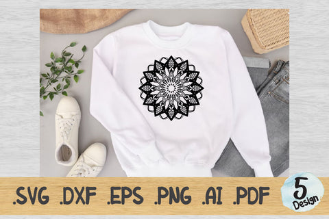 Mandala SVG Collection, Cut File Mandala design dxf SVG artnoy 