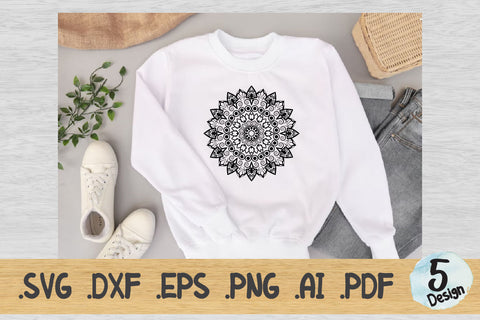 Mandala SVG Collection, Cut File Mandala design dxf SVG artnoy 