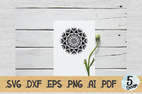 Mandala SVG Collection, Cut File Mandala design dxf SVG artnoy 