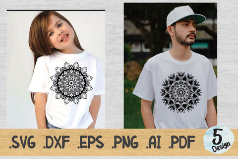 Mandala SVG Collection, Cut File Mandala design dxf SVG artnoy 