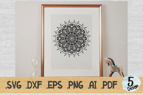 Mandala SVG Collection, Cut File Mandala design dxf SVG artnoy 