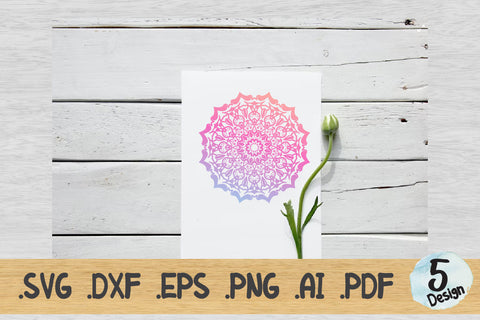 Mandala SVG Collection, Cut File Mandala design dxf SVG artnoy 