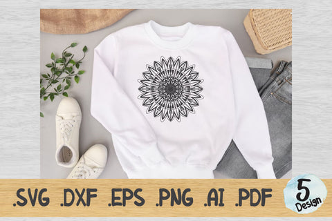 Mandala SVG Collection, Cut File Mandala design dxf SVG artnoy 