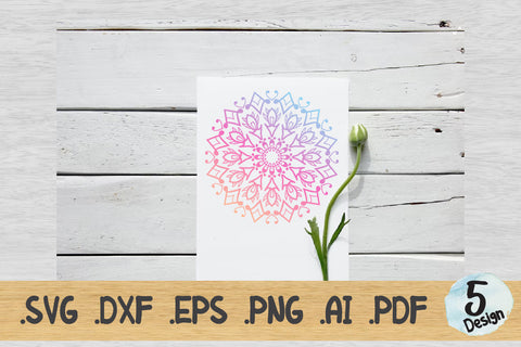 Mandala SVG Collection, Cut File Mandala design dxf SVG artnoy 