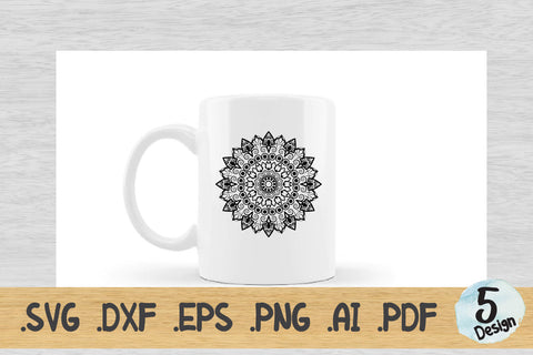 Mandala SVG Collection, Cut File Mandala design dxf SVG artnoy 